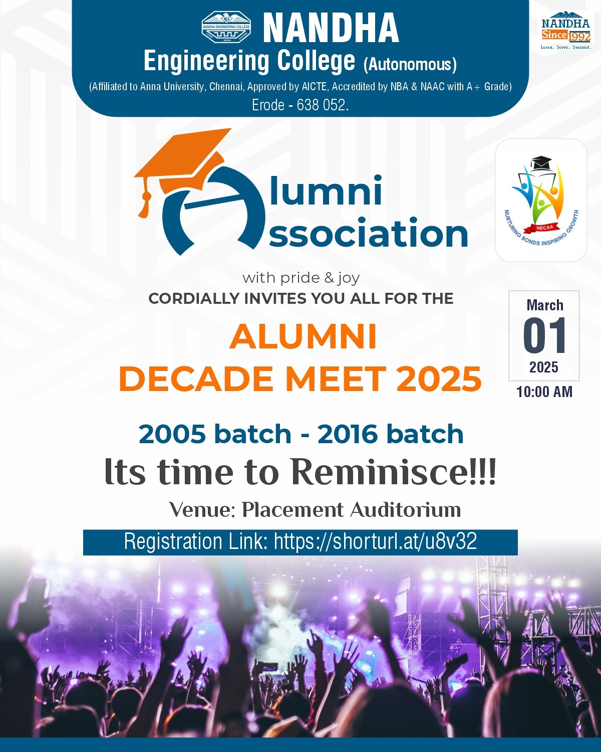 Alumni Decade meet flyer 25